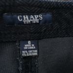 CHAPS  Black‎ Corduroy Pants Size 6 Straight Leg Photo 2