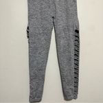 PINK - Victoria's Secret VS PINK Cool & Comfy Leggings Gray Mid Rise Side Slit Cutout Women’s Large Photo 4