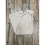 EXPRESS Beige Wide Leg Lounge Pants M 80% Cotton 20% Polyester Photo 5