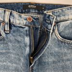 Hudson Jeans HUDSON Lulu Jean Skirt Size 26 Blue Denim Distressed Oves Wash 100% Cotton Fray Photo 9