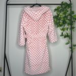 Minky Couture Thick Ultra Plush Checkered Blanket Robe size XS Pink Photo 1