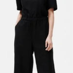 Eileen Fisher Tencel & Organic Linen Slub Jumpsuit Size XL V Neck Short Sleeve Photo 0
