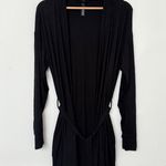 SKIMS Soft Lounge Robe In Onyx Photo 8