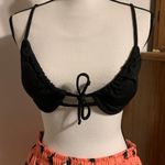 SheIn Black Ribbed Wired Bikini Top Photo 0
