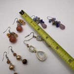 Lot Of 4 Costume Earrings Pierced Dangle Drop / Some Bead / Beaded Photo 9
