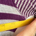 Gap Purple Striped Thermal Long Sleeve Top Y2K 2000s Retro Grunge Small Photo 5