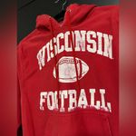 Steve & Barry's WISCONSIN FOOTBALL Vintage  College Hoodie Sweatshirt Unisex Sz XS Photo 1