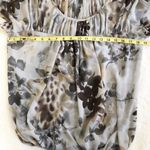 a.n.a . Boho Sheer Gypsy Earthy Floral Flowy Short Sleeve Top Sz S Photo 5