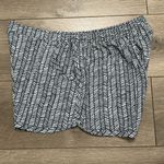 Athleta  Lightweight Active Casual Beach‎ Shorts Black White Size Large Photo 1