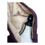 INTL details Women's Plum Quilted Puffer Hoodie Jacket Size L Purple Size L Photo 6