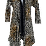 Alberto Makali  Open Cardigan Womens Top Sz S Boho Sheer Festival Animal Whimsy Photo 0