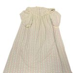 VINTAGE Lanz of Salzburg Cottagecore Nightgown XS Prairie Floral Striped Ruffle Blue Photo 0