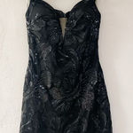 Sophia Thomas Homecoming Sequin Mini Dress in Black Size 4 Photo 0