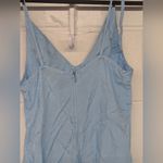 RTR sz4 THIRD FORM Corset Cami Slip Dress light baby blue midi length silky Size 4 Photo 6