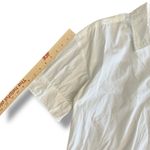 Banana Republic White Cotton Poplin Shirt Dress Women’s L Midi Button Front Photo 3