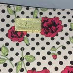 Betsey Johnson Luv Betsey Rose and polka dots mini wristlet/clutch/crossbody bag Photo 1