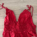 Sim & Sam  Top Tank Ruffle red Photo 0