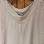 Soft Surroundings Minimalist V-Neck Tunic Midi Shift Dress in Beige Size Medium Photo 1