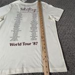 NWT Whitney Houston Concert Tee Size Medium M World Tour 87 Print‎ Tan Photo 4