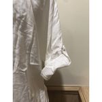 Ua Losangeles ~ Short Sleeve Roll Tab Blouse~ Size Medium ~ Off White Photo 3