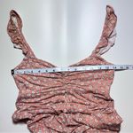 Forever 21 Peach Floral Whimsy Garden Girl Flower Mini Dress Small Photo 3