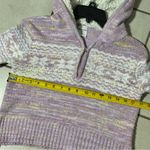 No Boundaries  Women Lavender/White Pullover Sweater Hoodie Cropped size L Photo 7