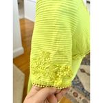 Vintage 60s Lime Green Lace Applique Maxi Party Dress Size XS Photo 3