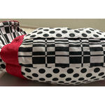 Little Miss Matched Girl's‎ Black Red White Duffel Bag Zipper Closure Photo 2