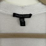 Eileen Fisher Organic Linen Blend White Cardigan Photo 2