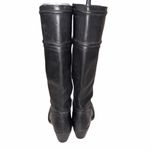 Frye Black Leather Jane Heeled Pull On Tall Boots size 6 Photo 5