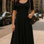LuLaRoe  Fit & Flare Midi Dress Spring Summer Buttery Soft Party Minimalist Boho Photo 1