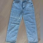 Women's Light Blue Pearl Beaded Slightly Flare Jeans Photo 1