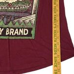 Lucky Brand Women’s Large Long Sleeve Tee Maroon Crewneck Pullover Flower Print Photo 7