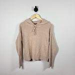 Club Monaco Women’s Boucle Relaxed Fit Hoodie in Light Pink Size S Photo 4