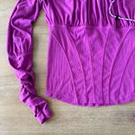 Free People Movement Purple Hooded Shirt Top Photo 1