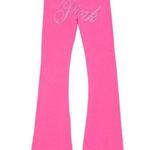 Y2K Victoria’s Secret PINK Bling Foldover Flare Leggings Size L Photo 1