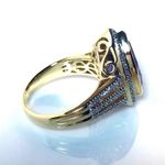 Alwand Vahan 14KT GENUINE 4 CARAT & DIAMOND RING DESIGNER -7.17 GRAMS!! Photo 5
