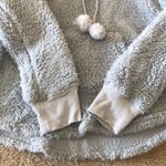 Adorable Baby Blue Plush Hoodie Sweater Photo 4