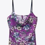 ZARA NWT   Satin Silky Cowl Neck Bloggers Fav Blouse Camisole Purple XS Photo 0