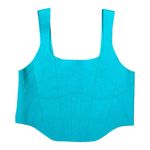 Free People Movement FP Movement Turquoise Strong Core Corset Crop Tank Top Size M/L Athletic Workout Photo 7