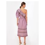 NEW Sea New York Sz XS Perry Border One Shoulder Dress Floral Lilac Purple Photo 1