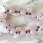 Unbranded Light Pink Stone Beaded Bracelet Photo 0