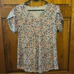 Nordstrom Floral feminine Y2K style V-Neck babydoll playful Blouse size medium Photo 1