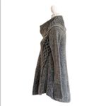 Ruby Moon Anthropologie  Sweater Cowl Swing Gray Fuzzy Soft Sweater Size Small Photo 8