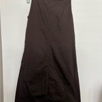 Tory Burch  Womens 2 Sleeveless Brown Pockets Short Side Zip Cotton Blend Dress 🚨 Photo 1
