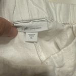 J. Jill Love Linen Pants Sz XL White Wide Leg Crop Relaxed Coastal Lagenlook EUC Photo 5