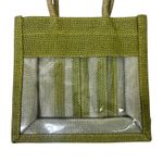 Bella Vita  Mini Tote Bag Womens OS Green Jute Coastal Vacation Boho Photo 2