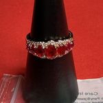 Bomb Party RBP7748 “Dazzle Me” LC Ruby/Quartz on Rose Gold Size 11 Ring NWT Red Photo 3