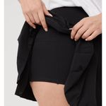 Aerie Offline By Tiebreaker Pleated Mini Skort Women Medium Black Athleisure Photo 6