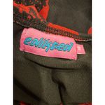 Edikted  Red Black Graphic Lace Up Mini Skirt  missing lace vintage Photo 5